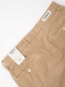 BERNA Pantalone chinos in misto lino 243409 Coloniale (7)