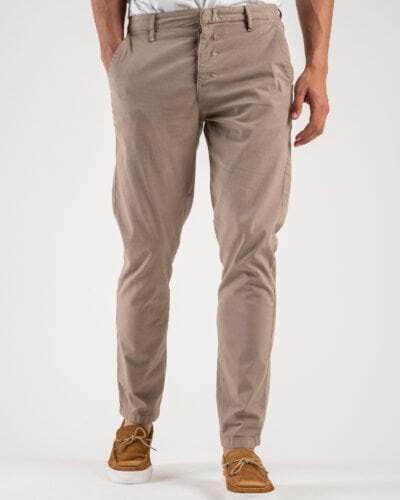 BERNA Pantalone chinos in misto lino 243409 Noce 2 Nuovi Arrivi