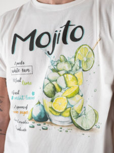 BERNA T-shirt con stampa Mojito 243292 Panna2