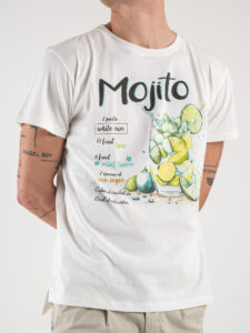 BERNA T-shirt con stampa Mojito 243292 Panna4