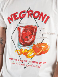 BERNA T-shirt con stampa Negroni 243277 Panna2