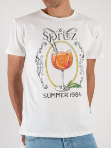 BERNA T-shirt con stampa Spritz 243272 Panna2