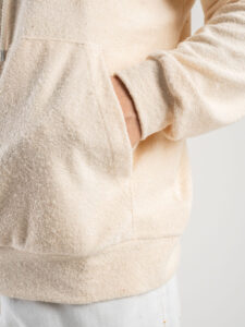 BLACK SUNDAY Felpa in spugna con tascone e cappuccio 52763 Beige (5)