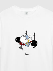 BUCI T-shirt UOVO che fa palestra2