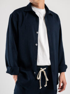 Coordinato leggero giacchetta sportiva + Pantalone baggy con elastico in vita NEWCASTLE Blu2