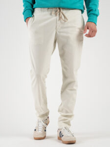 ESTASI Pantalone in misto lino con coulisse in vita NEVADA Latte (2)