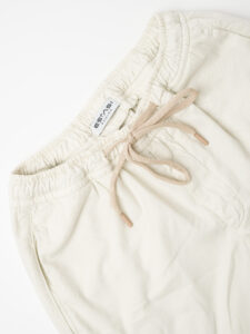 ESTASI Pantalone in misto lino con coulisse in vita NEVADA Latte (8)