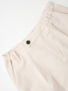 ESTASI Pantalone leggero con gamba morbida ed elastico in vita SANE’ EST Crema6