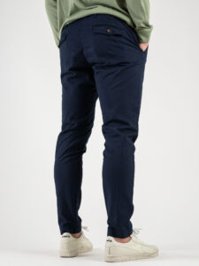 ESTASI Pantalone leggero morbido con pences, elastico in vita e coulisse FLORIDA Blu (1)
