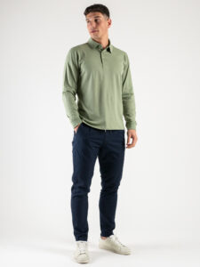 ESTASI Pantalone leggero morbido con pences, elastico in vita e coulisse FLORIDA Blu