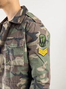 Giacchetta sahariana leggere con patch sulla manica sinistra BG0180 Camoflage5