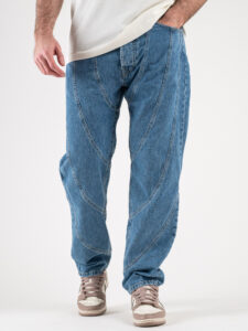 IMPERIAL Jeans con cuciture a vista fronteretro P5407PTV01 Blu Denim (3)