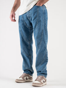 IMPERIAL Jeans con cuciture a vista fronteretro P5407PTV01 Blu Denim (4)