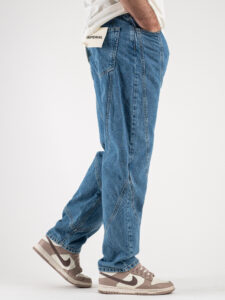 IMPERIAL Jeans con cuciture a vista fronteretro P5407PTV01 Blu Denim (6)