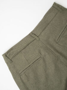 IMPERIAL Pantalone chinos da abito leggero PWB0HDA Army (5)