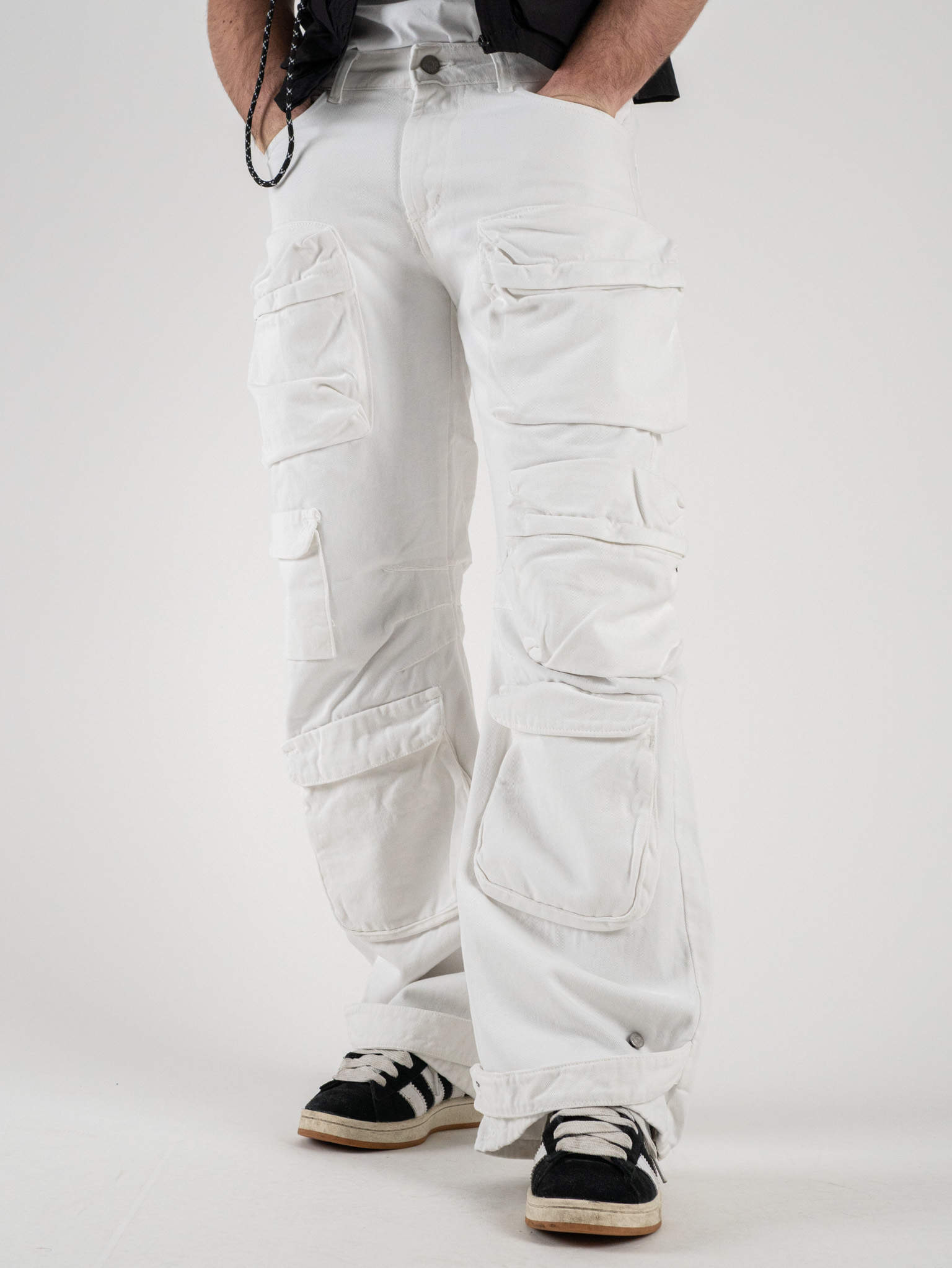 Jeans baggy bianchi outlet