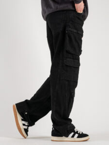 Jeans baggy con tasconi ZA45-BB15 Nero (4)