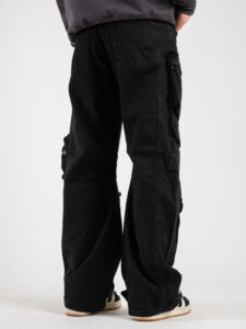 Jeans baggy con tasconi ZA45-BB15 Nero (5)