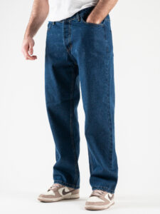 Jeans liscio con gamba morbida PT283 Blu (3)