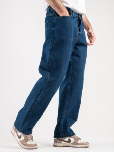 Jeans liscio con gamba morbida PT283 Blu (4)