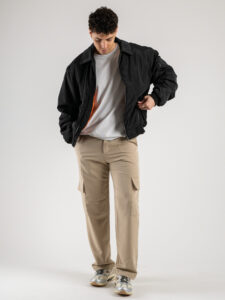 ONLY&SONS Bomber cropped con colletto NICK 22029598 Black1
