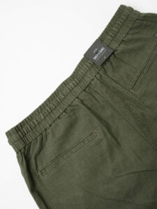ONLY&SONS Pantalone in misto lino loose fit con coulisse in vita SINUS 22028267 Olive Night (6)