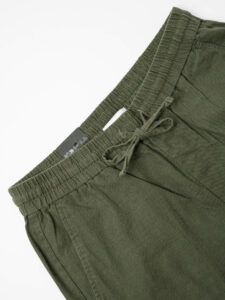 ONLY&SONS Pantalone in misto lino loose fit con coulisse in vita SINUS 22028267 Olive Night (7)