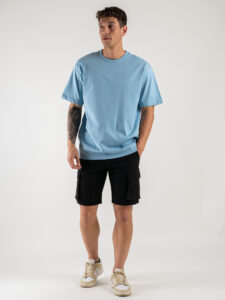 ONLY&SONS T-shirt basica over in cotone FRED 22022532 Glacier Lake (2)