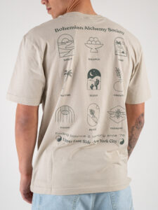 ONLY&SONS T-shirt con stampa bohemian alchemy society fronte:retro KASON RLX 22028750 Silver Lining2