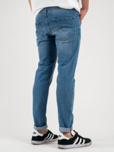 OVER-D Jeans slim fit cinque tasche senza rotture OC1F0W0D02 Azzurro (6)