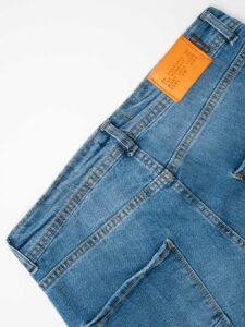 OVER-D Jeans slim fit cinque tasche senza rotture OC1F0W0D02 Azzurro (7)