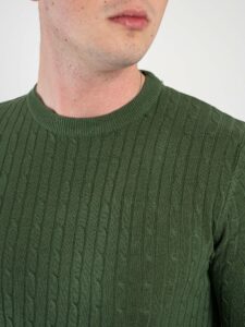 T-shirt a mezze maniche lavorata 8383 Verde (4)