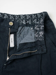 BERNA Pantalaccio da abito in misto lino 243403 Blu (8)