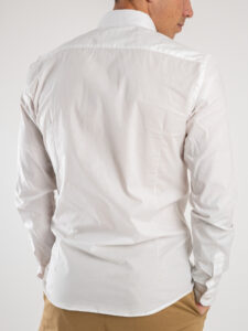 Camicia basica in cotone con colletto CLASS Bianca (1)