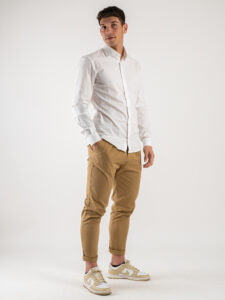 Camicia basica in cotone con colletto CLASS Bianca (2)