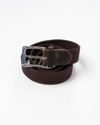 Cintura in tessuto colorato elasticizzato BALI Marrone