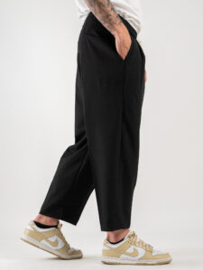 Coordinato con camicia bowling mm + Pantalone con coulisse CAM1000 Nero (9)