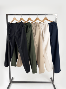 ESTASI Pack da 5 Pantaloni leggeri con gamba morbida ed elastico in vita SANE’ EST – PACK