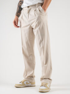 IMPERIAL Pantalone baggy da abito PD3MHNZ Beige (3)