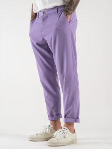 IMPERIAL Pantalone chinos da abito PWB0HBQ Lilla (2)