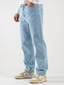 Jeans liscio con gamba morbida JORDAN Azzurro Chiaro (3)