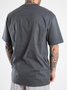 ONLY&SONS T-shirt basica over in cotone FRED 22022532 Grey Pinstripe (1)