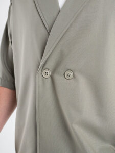 Coordinato Giacchetta over un petto e mezzo+ Pantalone baggy TT135 Salvia (10)