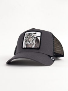 GOORIN BROS Cappellino grigio con patch bianca stampa tigre TIGER (1)