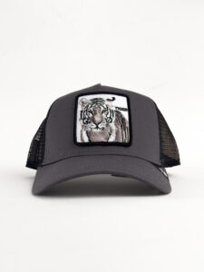 GOORIN BROS Cappellino grigio con patch bianca stampa tigre TIGER (2)