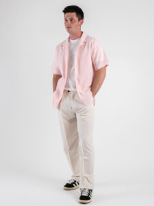 IMPERIAL Camicia 100% cotone tg.unica a mezze maniche C1BEFEOL Rosa (5)