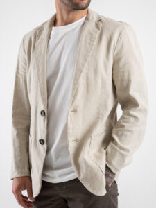 IMPERIAL Giacca in misto lino a due bottoni JZ3HFRRTD Beige (3)