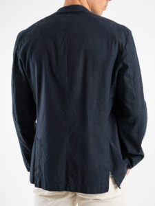 IMPERIAL Giacca in misto lino a due bottoni JZ3HFRRTD Navy (5)