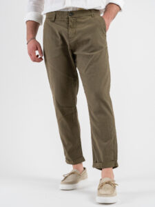 IMPERIAL Pantalone chinos in misto lino PA26FRR56N Army (6)