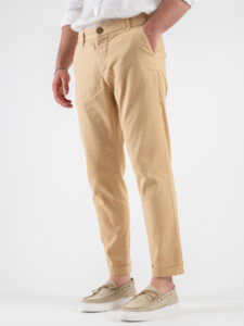 IMPERIAL Pantalone morbido in misto lino PA26HRRT05 Sand (1)